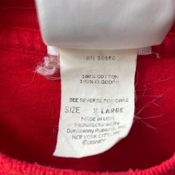 Vintage 90s Mickey & Co Disney Red Autographed Tshirt XL - Picture 13 of 13
